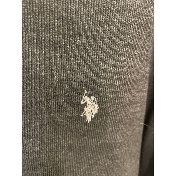 U.S. Polo Assn 1/4 Zip Sweater Pullover Men's Size XXL Gray Mock Collar - Picture 3 of 6